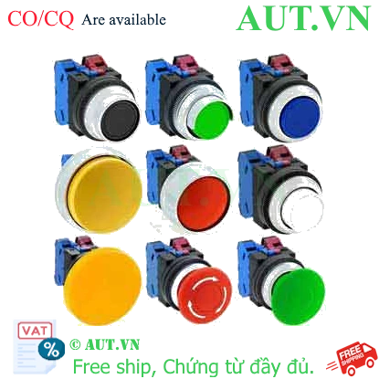 Ảnh của Nút nhấn nhả không đèn IDEC ABN422B D30 2NO+2NC (Đen)