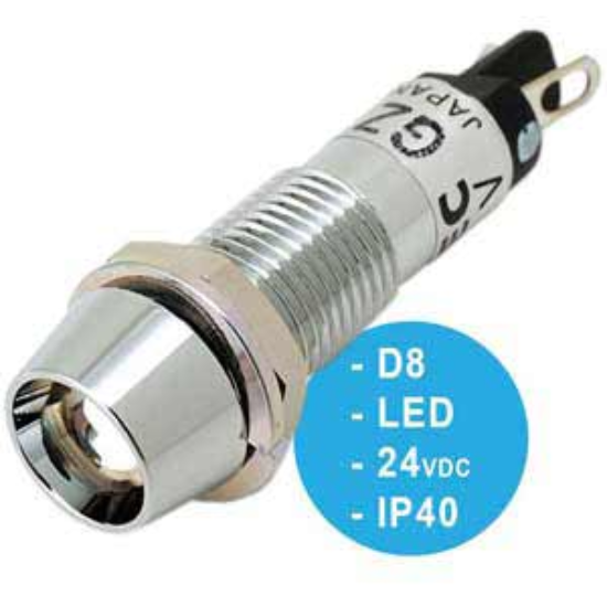 Ảnh của Đèn báo mini D8 IDEC UP8-2489W 