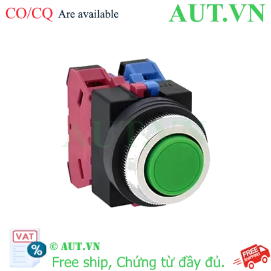 Ảnh của Nút nhấn nhả không đèn IDEC ABS111NG D25 1NO+1NC (Xanh)