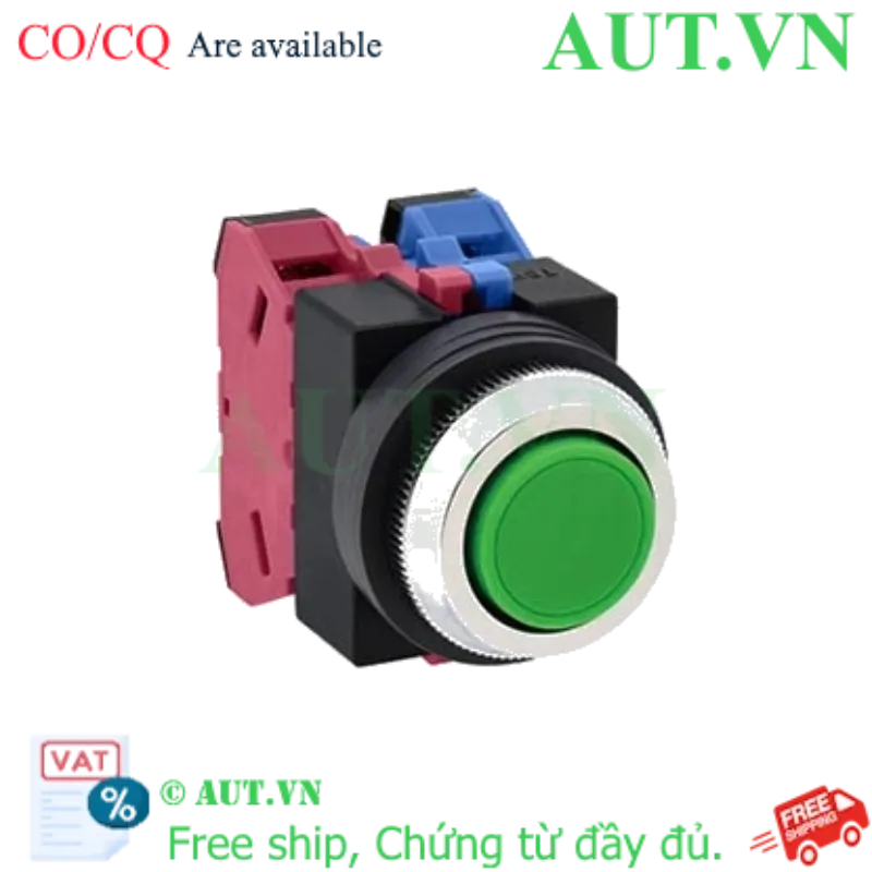 Ảnh của Nút nhấn nhả không đèn IDEC ABS111NG D25 1NO+1NC (Xanh)