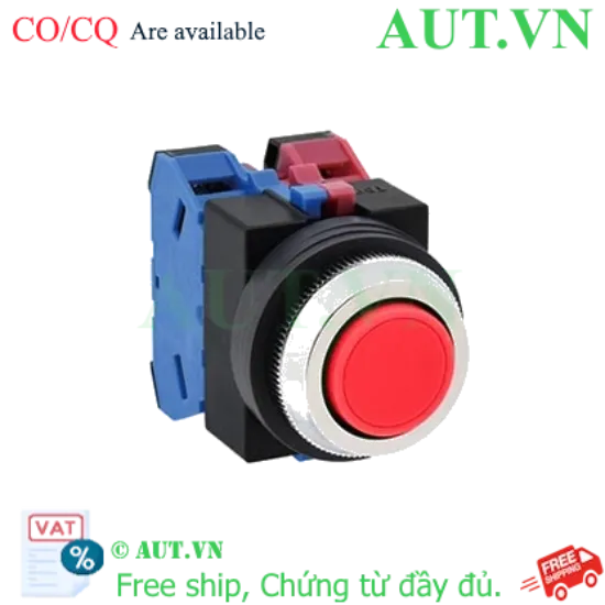 Ảnh của Nút nhấn nhả không đèn IDEC ABS111NR D25 1NO+1NC (Đỏ)