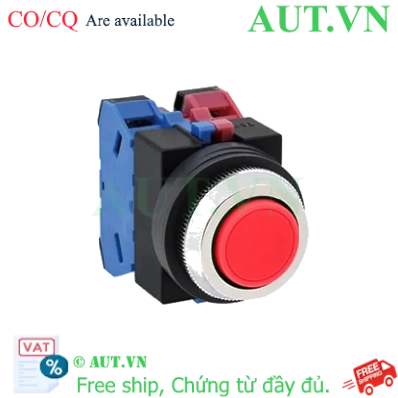 Ảnh của Nút nhấn nhả không đèn IDEC ABS111NR D25 1NO+1NC (Đỏ)