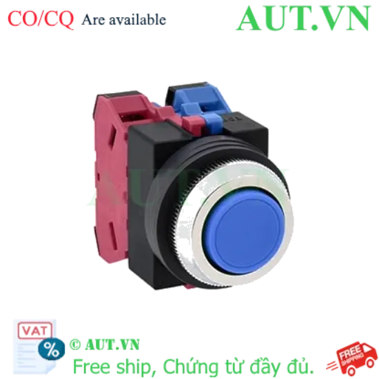 Ảnh của Nút nhấn nhả không đèn IDEC ABS111NS D25 1NO+1NC (Xanh)