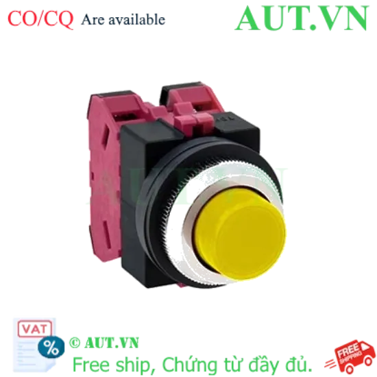 Ảnh của Nút nhấn nhả không đèn IDEC ABS202NY D25 2NC (Vàng)