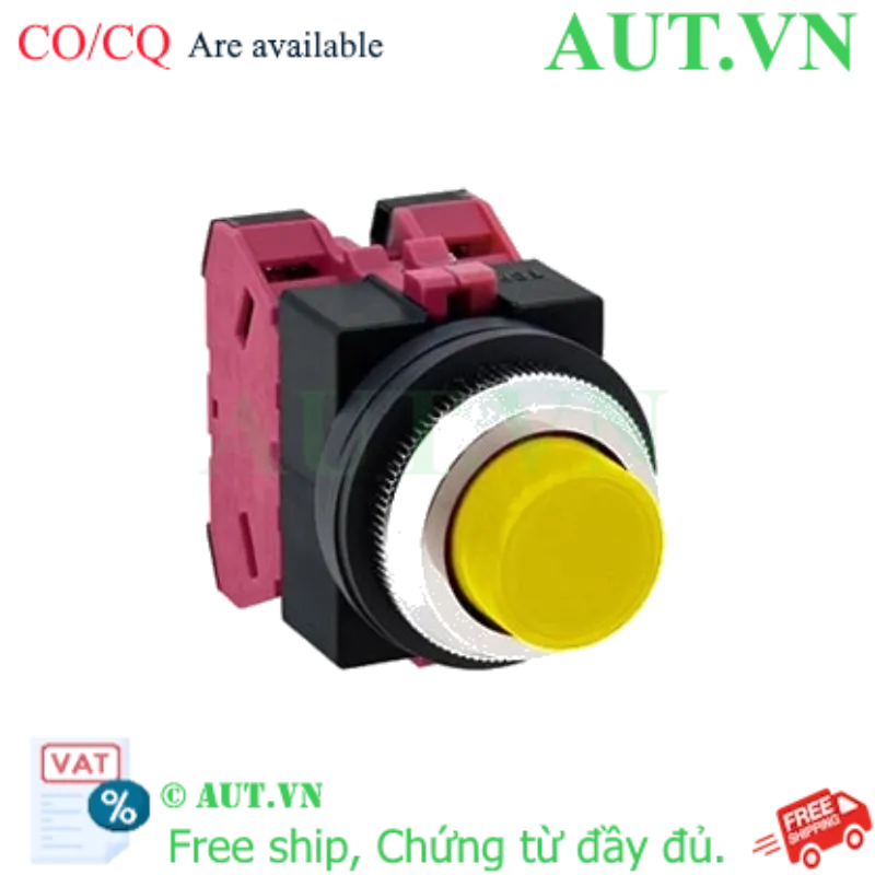 Ảnh của Nút nhấn nhả không đèn IDEC ABS202NY D25 2NC (Vàng)
