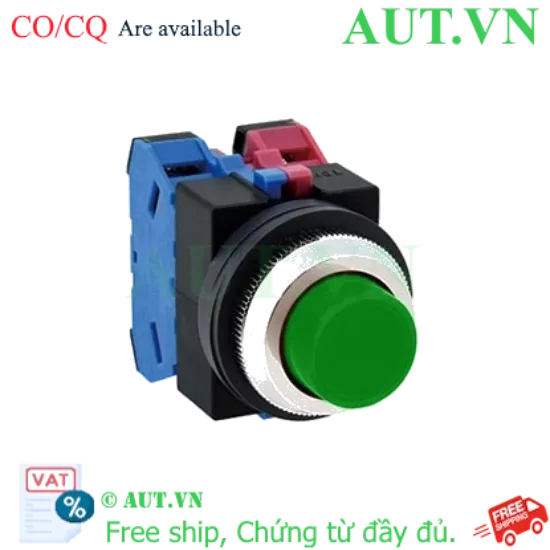Ảnh của Nút nhấn nhả không đèn IDEC ABS211NG D25 1NO+1NC (Xanh)