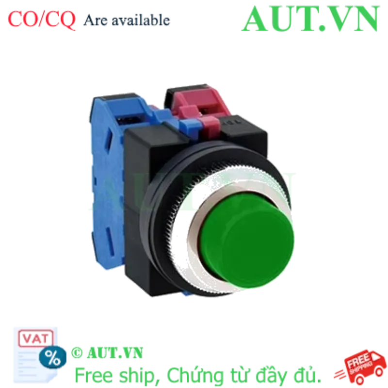 Ảnh của Nút nhấn nhả không đèn IDEC ABS211NG D25 1NO+1NC (Xanh)