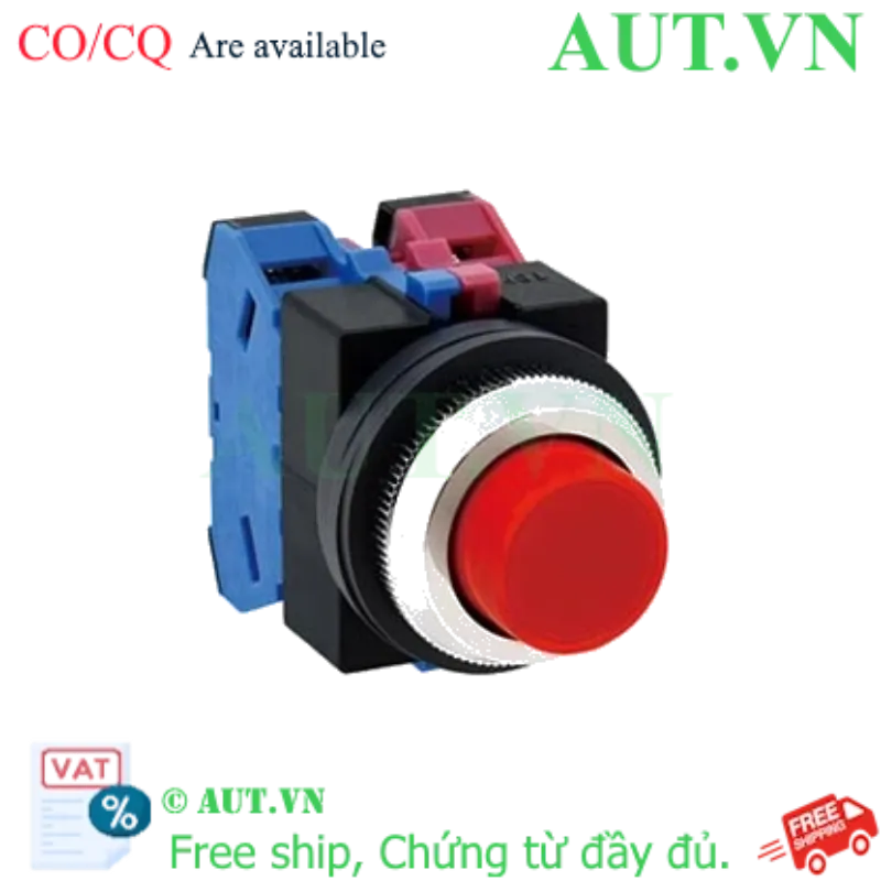 Ảnh của Nút nhấn nhả không đèn IDEC ABS211NR D25 1NO+1NC (Đỏ)