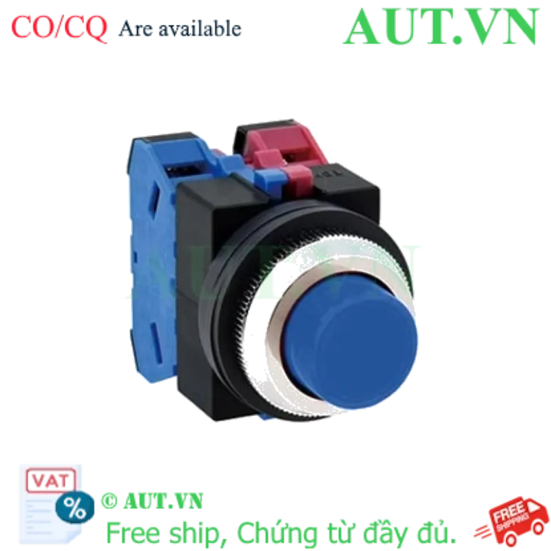 Ảnh của Nút nhấn nhả không đèn IDEC ABS211NS D25 1NO+1NC (Xanh)