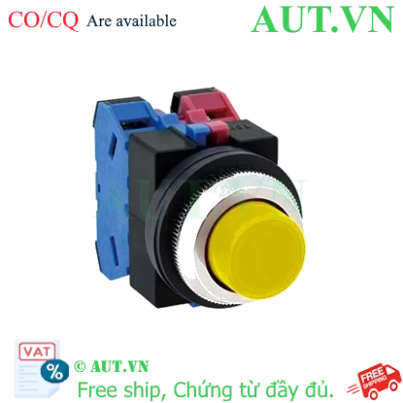 Ảnh của Nút nhấn nhả không đèn IDEC ABS211NY D25 1NO+1NC (Vàng)