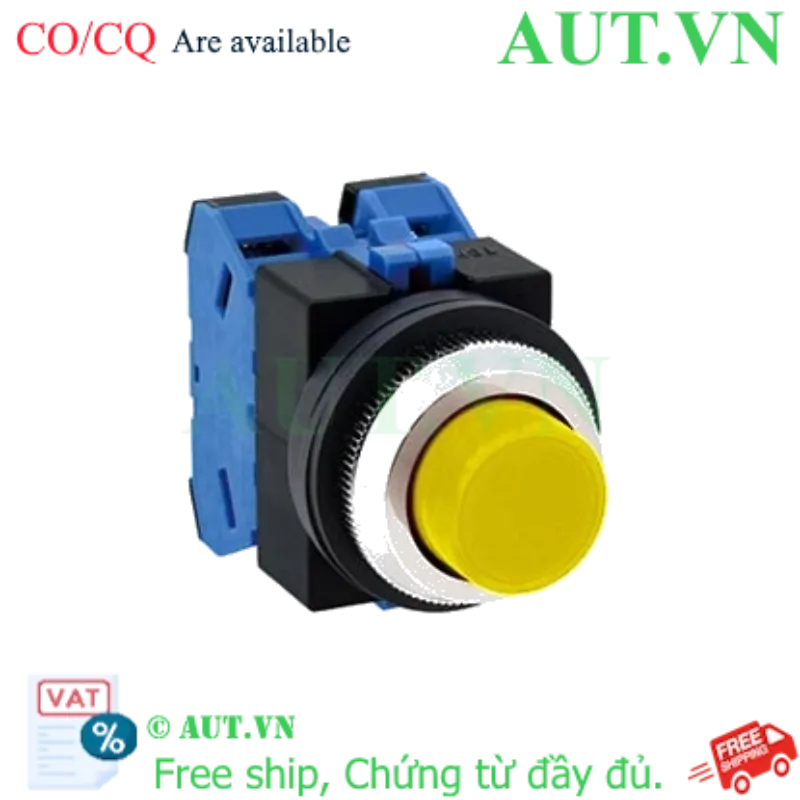 Ảnh của Nút nhấn nhả không đèn IDEC ABS220NY D25 2NO (Vàng)