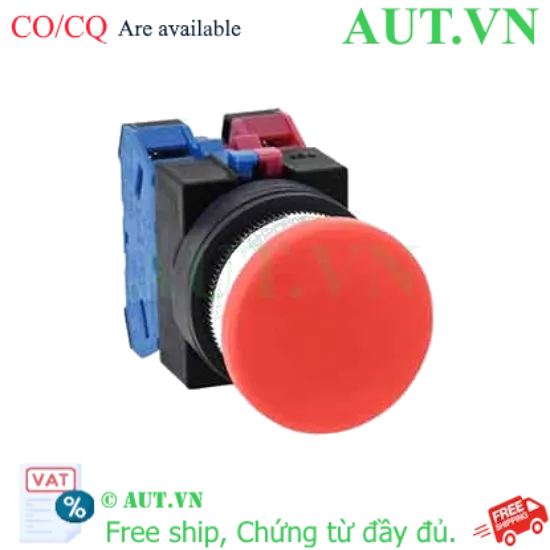 Ảnh của Nút nhấn nhả không đèn IDEC ABS311NR D25 1NO+1NC (Đỏ)