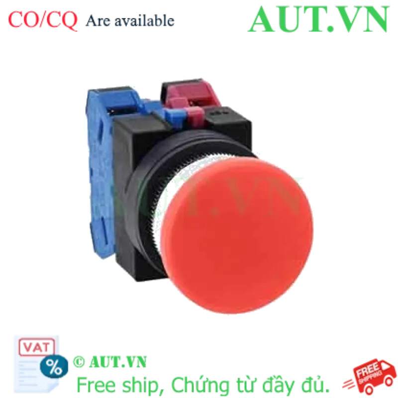 Ảnh của Nút nhấn nhả không đèn IDEC ABS311NR D25 1NO+1NC (Đỏ)
