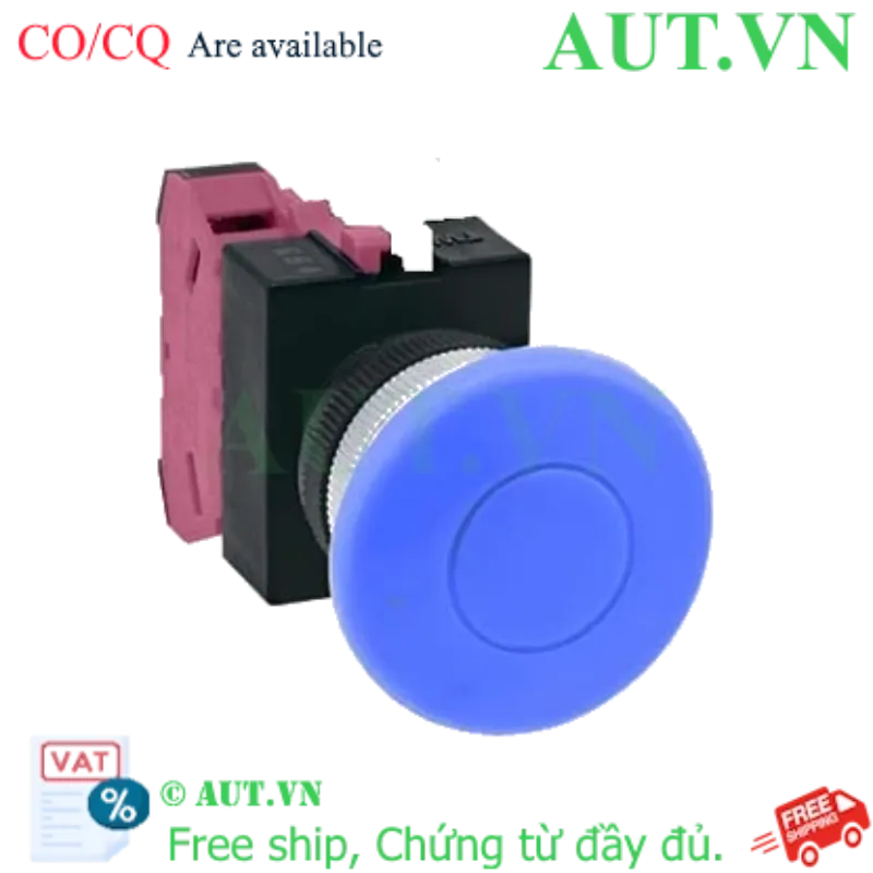 Ảnh của Nút nhấn nhả không đèn IDEC ABW401S-MAU D22 1NC (Xanh)