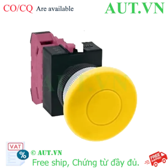 Ảnh của Nút nhấn nhả không đèn IDEC ABW401Y-MAU D22 1NC (Vàng)