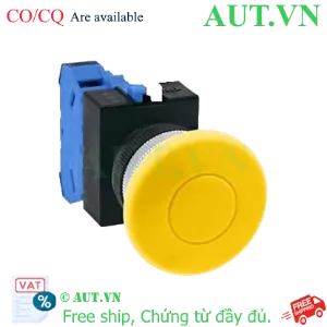 Ảnh của Nút nhấn nhả không đèn IDEC ABW410Y-MAU D22 1NO (Vàng)