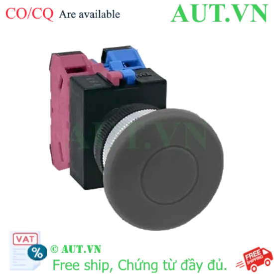Ảnh của Nút nhấn nhả không đèn IDEC ABW411B-MAU D22 1NO+1NC (Đen)