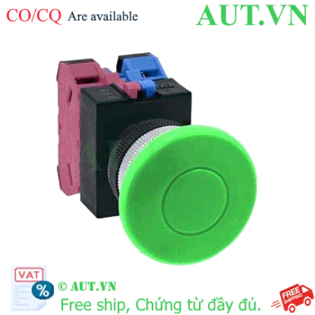 Ảnh của Nút nhấn nhả không đèn IDEC ABW411G-MAU D22 1NO+1NC (Xanh)