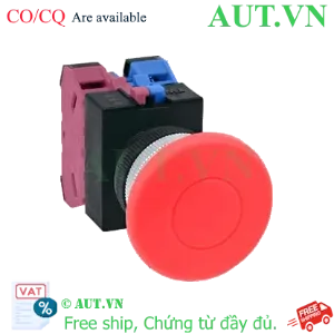 Ảnh của Nút nhấn nhả không đèn IDEC ABW411R-MAU D22 1NO+1NC (Đỏ)