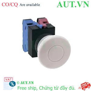 Ảnh của Nút nhấn nhả không đèn IDEC ABW411W-MAU D22 1NO+1NC (Trắng)