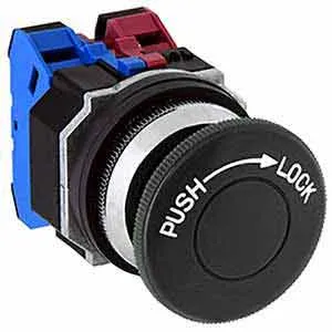 Ảnh của Nút nhấn nhả không đèn IDEC AJD311NB D30 1NO+1NC (Đen)
