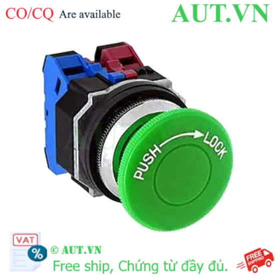 Ảnh của Nút nhấn nhả không đèn IDEC AJD322NG D30 2NO+2NC (Xanh)