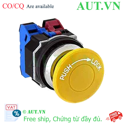 Ảnh của Nút nhấn nhả không đèn IDEC AJD322NY D30 2NO+2NC (Vàng)
