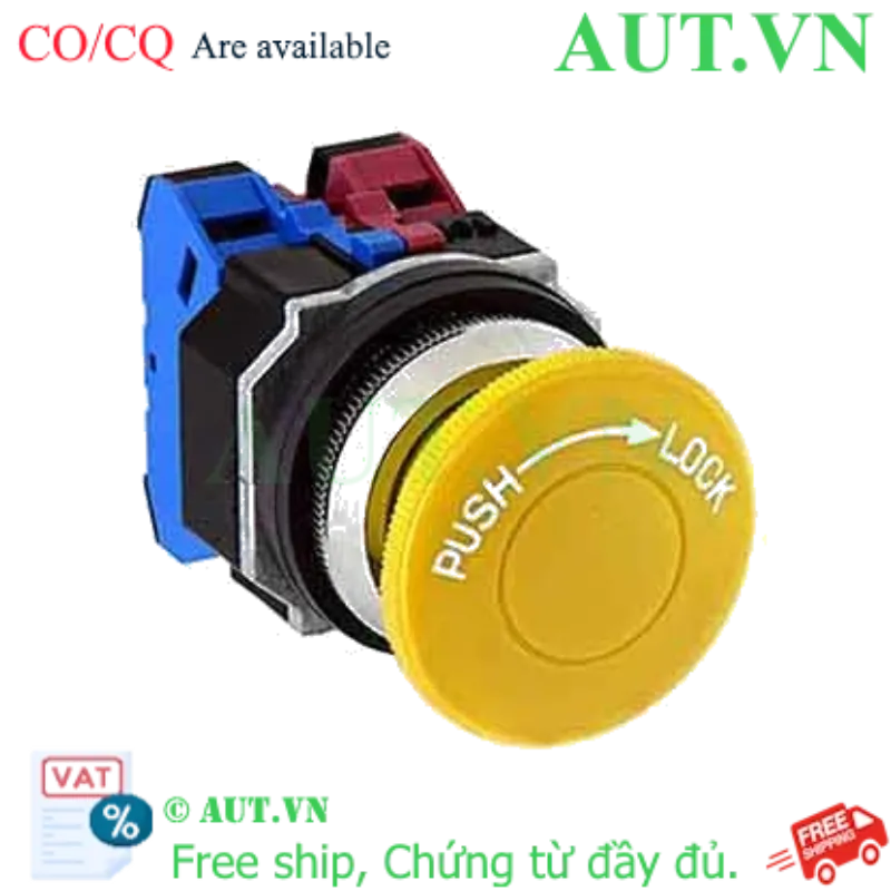 Ảnh của Nút nhấn nhả không đèn IDEC AJD322NY D30 2NO+2NC (Vàng)