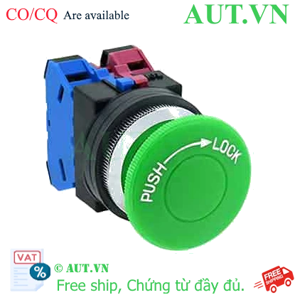 Ảnh của Nút nhấn nhả không đèn IDEC AJN311NG D30 1NO+1NC (Xanh)