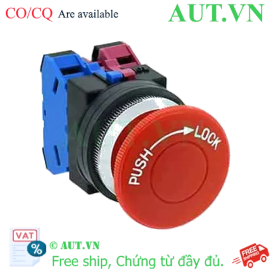 Ảnh của Nút nhấn nhả không đèn IDEC AJN322NR D30 2NO+2NC (Đỏ)