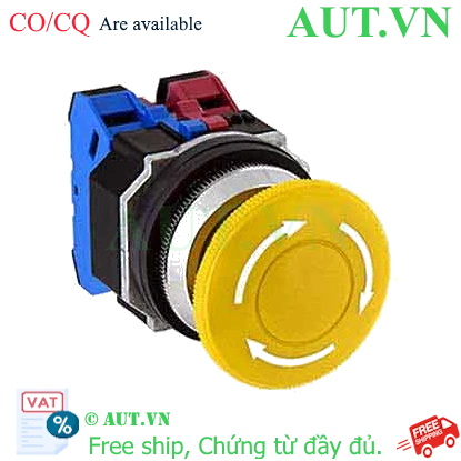 Ảnh của Nút nhấn nhả không đèn IDEC AVD302NY D30 2NC (Vàng)