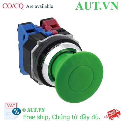 Ảnh của Nút nhấn nhả không đèn IDEC AYD3111NG D30 1NO+1NC (Xanh)