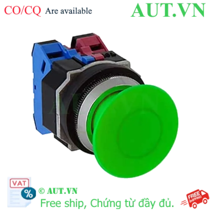 Ảnh của Nút nhấn nhả không đèn IDEC AZD320NG D30 2NO (Xanh)