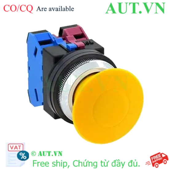 Ảnh của Nút nhấn nhả không đèn IDEC AZN301NY D30 1NC (Vàng)
