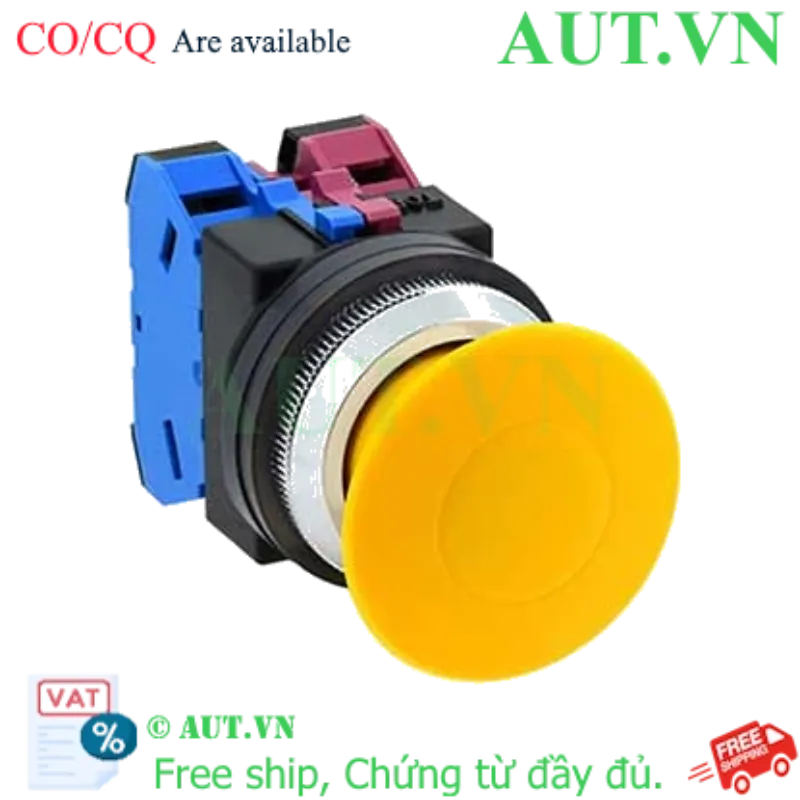 Ảnh của Nút nhấn nhả không đèn IDEC AZN320NY D30 2NO (Vàng)