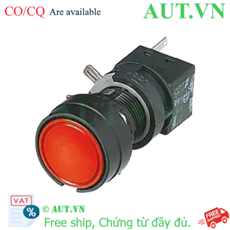Ảnh của Nút nhấn nhả không đèn IDEC HA1B-M1C1LR D16 1NO+1NC (Đỏ)