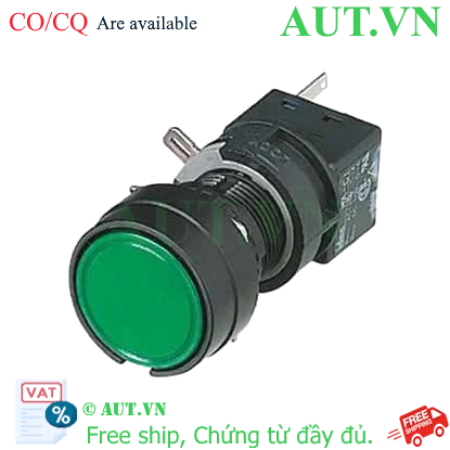Ảnh của Nút nhấn nhả không đèn IDEC HA1B-M1C1VG D16 1NO+1NC (Xanh)