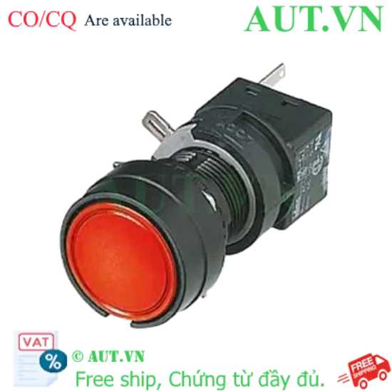Ảnh của Nút nhấn nhả không đèn IDEC HA1B-M1C1VLR D16 1NO+1NC (Đỏ)
