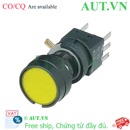 Ảnh của Nút nhấn nhả không đèn IDEC HA1B-M1C2VY D16 2NO+2NC (Vàng)
