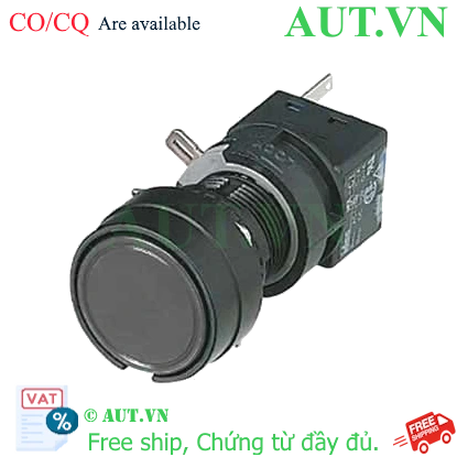Ảnh của Nút nhấn nhả không đèn IDEC HA1B-M1C5B D16 1NO+1NC (Đen)