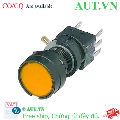 Ảnh của Nút nhấn nhả không đèn IDEC HA1B-M1C5LA D16 1NO+1NC (Hổ phách)