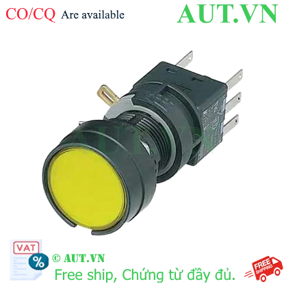 Ảnh của Nút nhấn nhả không đèn IDEC HA1B-M1C5Y D16 1NO+1NC (Vàng)