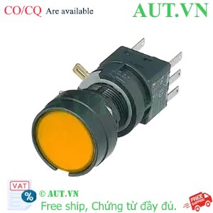 Ảnh của Nút nhấn nhả không đèn IDEC HA1B-M1C6LA D16 2NO+2NC (Hổ phách)