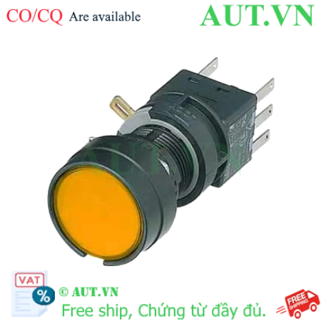 Ảnh của Nút nhấn nhả không đèn IDEC HA1B-M1C6LA D16 2NO+2NC (Hổ phách)