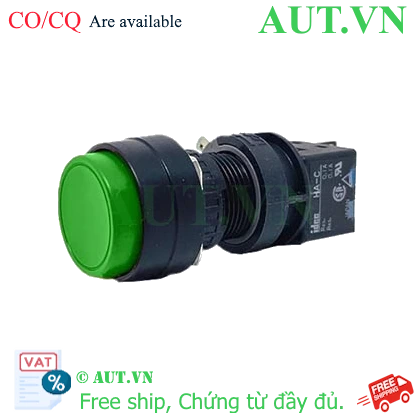 Ảnh của Nút nhấn nhả không đèn IDEC HA1B-M2C1VG D16 1NO+1NC (Xanh)