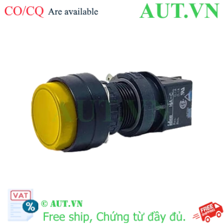 Ảnh của Nút nhấn nhả không đèn IDEC HA1B-M2C1Y D16 1NO+1NC (Vàng)