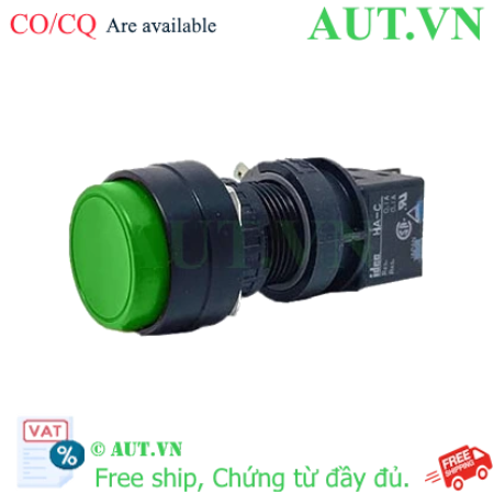 Ảnh của Nút nhấn nhả không đèn IDEC HA1B-M2C2VG D16 2NO+2NC (Xanh)