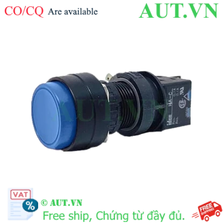 Ảnh của Nút nhấn nhả không đèn IDEC HA1B-M2C5S D16 1NO+1NC (Xanh)