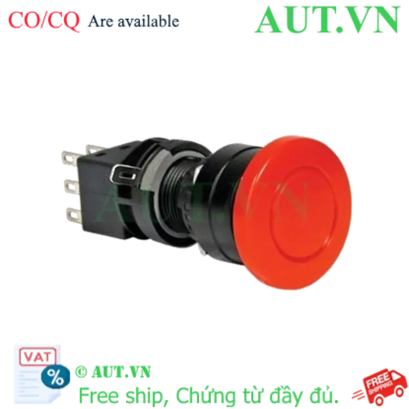 Ảnh của Nút nhấn nhả không đèn IDEC HA1B-M3C2VR D16 2NO+2NC (Đỏ)