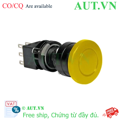 Ảnh của Nút nhấn nhả không đèn IDEC HA1B-M3C2Y D16 2NO+2NC (Vàng)